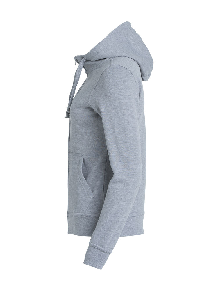 Clique - Basic Hoody Full Zip Women Grijs-melange XXL