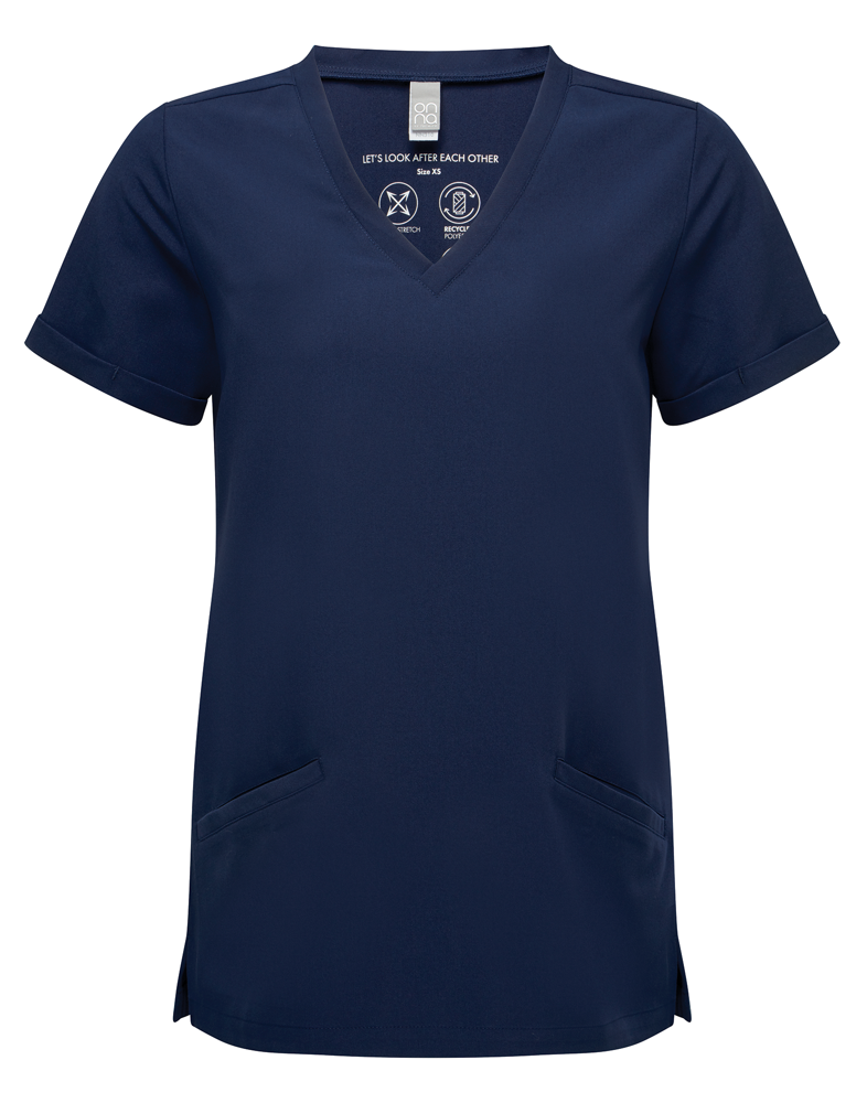 NN310 - Stretch tuniek met korte mouwen voor dames - navy