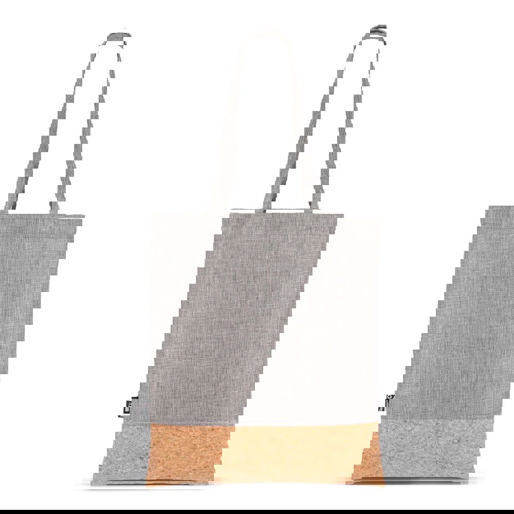 Draagtas R-PET &amp; kurk 35 x 40cm