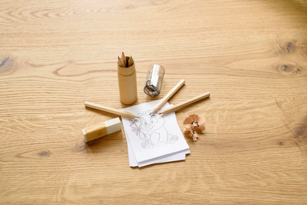 ABS en kartonnen koker met potloden Libbie Original