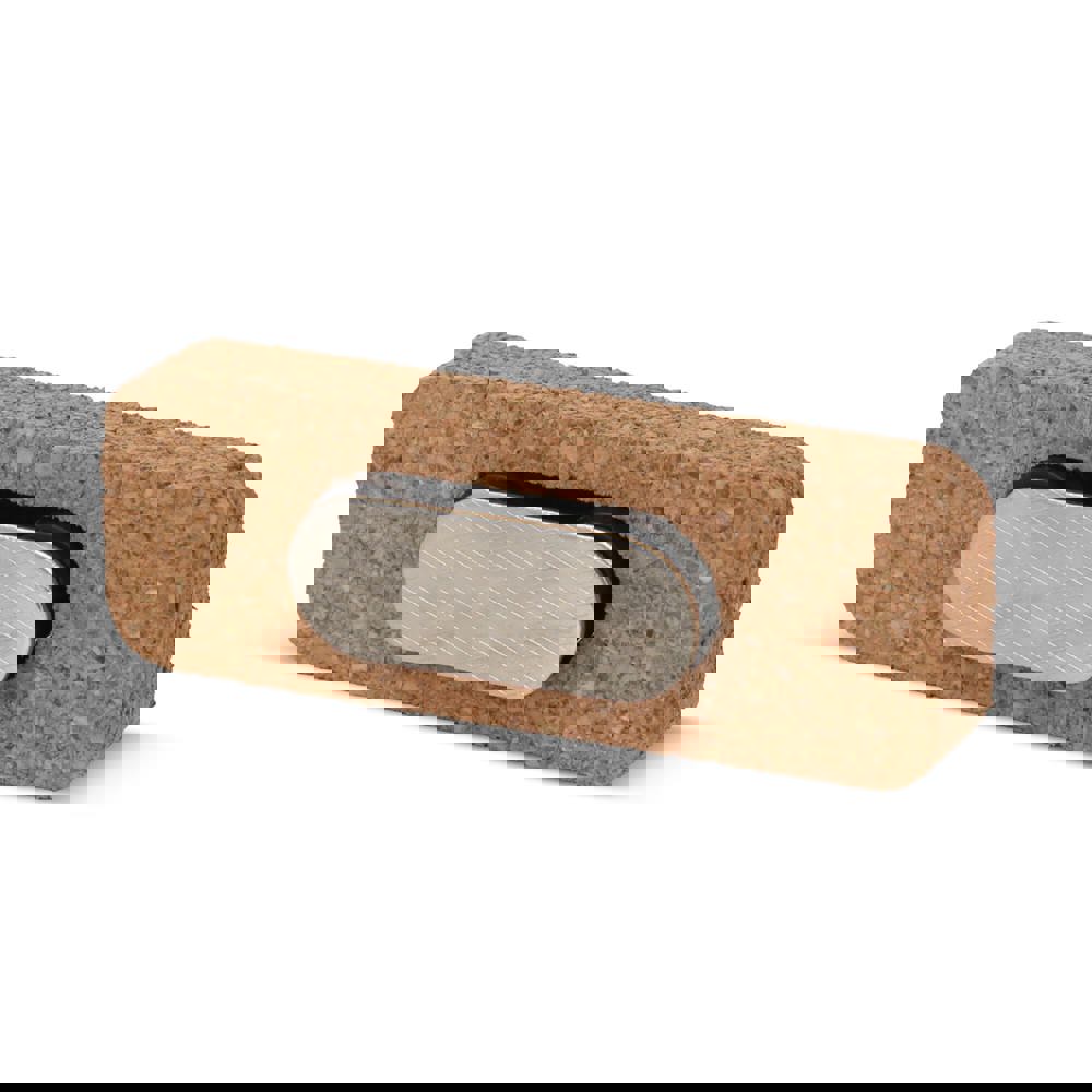 Naambadge van kurk met magneet