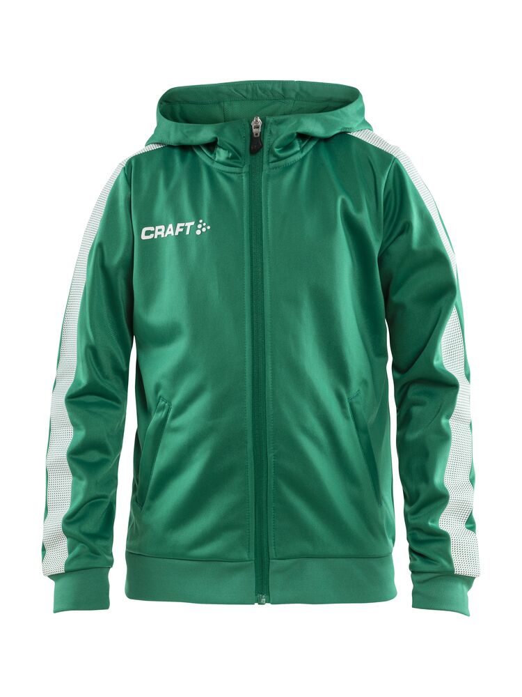 Craft - Pro Control Hood Jacket Jr - Team Green/White