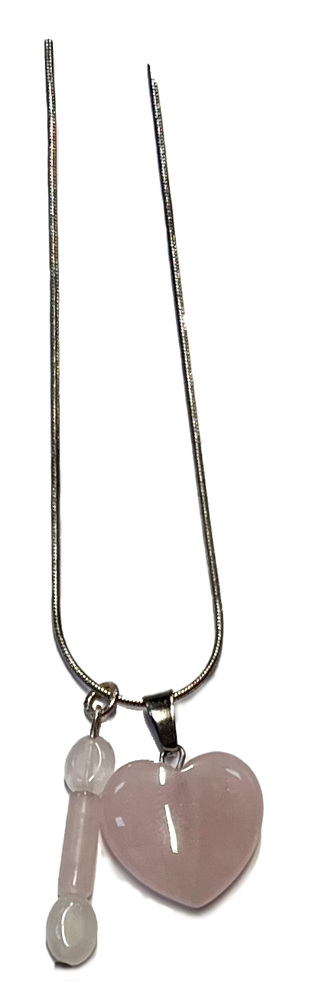 Zilveren ketting met edelsteen hanger