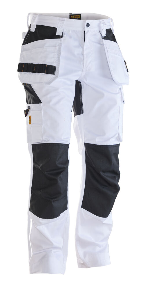 Jobman - 2325 Craftsman Trousers Stretch - wit/zwart