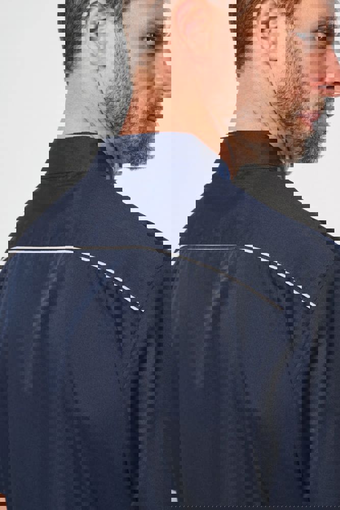 WK505C - Herenoverhemd in polykatoen met drukknopen