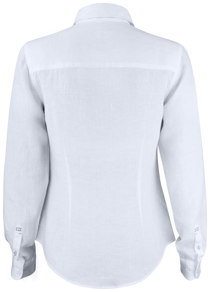 Cutter & Buck - Summerland Linen Shirt Dames Wit XXL