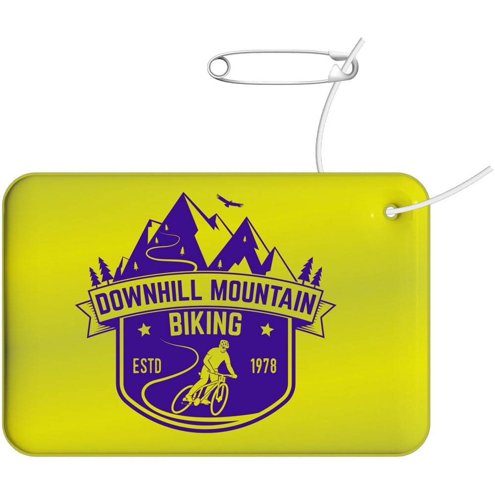 RFX™ H-10 kleine rechthoekige reflecterende TPU hanger