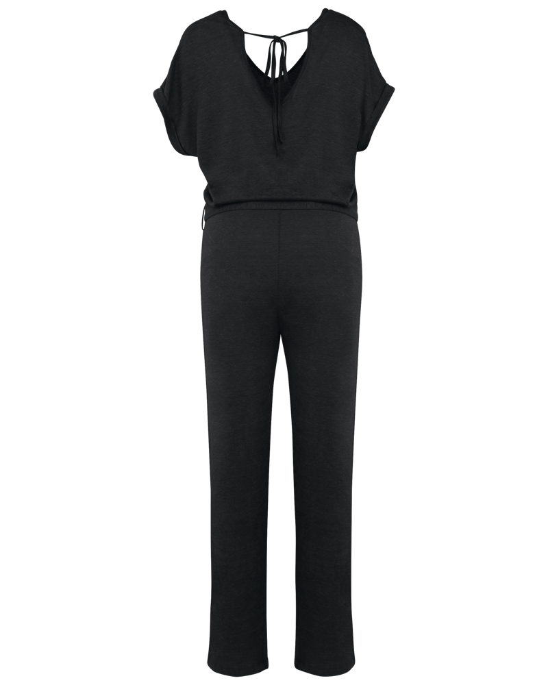 SP5004 - Tricot jumpsuit met korte mouwen voor dames in linnen