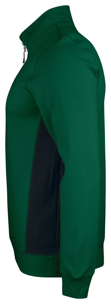 Jobman - 5401 Halfzip Sweatshirt Bosgroen/Zwart 3XL