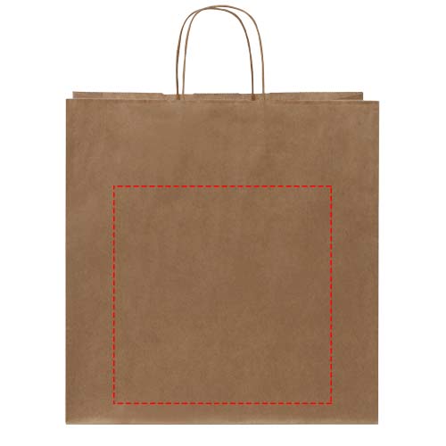 Papieren tas 80-90 g/m2 gemaakt van kraftpapier met gedraaide handgrepen - 34 x 20 x 35 cm