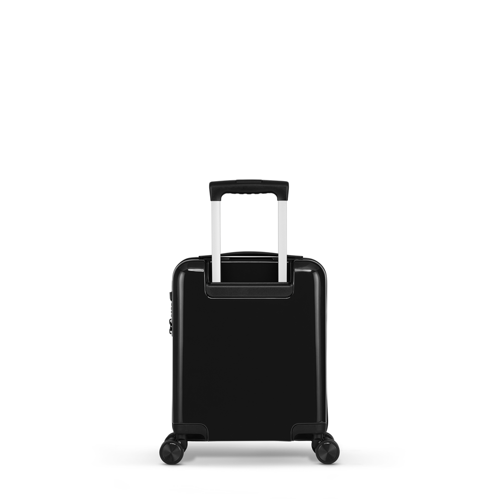 STICKERCASE® 14" Handbagage mini zwart - met gepersonaliseerde sticker en/of individuele namen