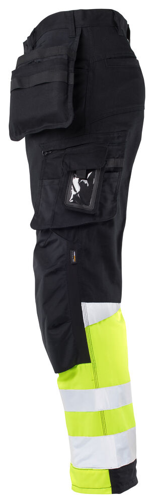 Jobman - 2134 Hi-Vis Stretch Trousers Core HP Zwart/Geel 104