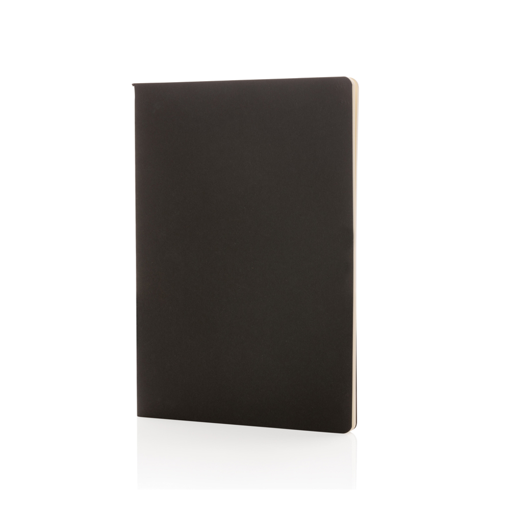 A5 standard softcover notitieboek - zwart (± PMS Black)