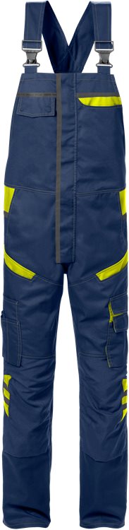 Amerikaanse overall 1555 STFP - Marineblauw/hi-vis geel