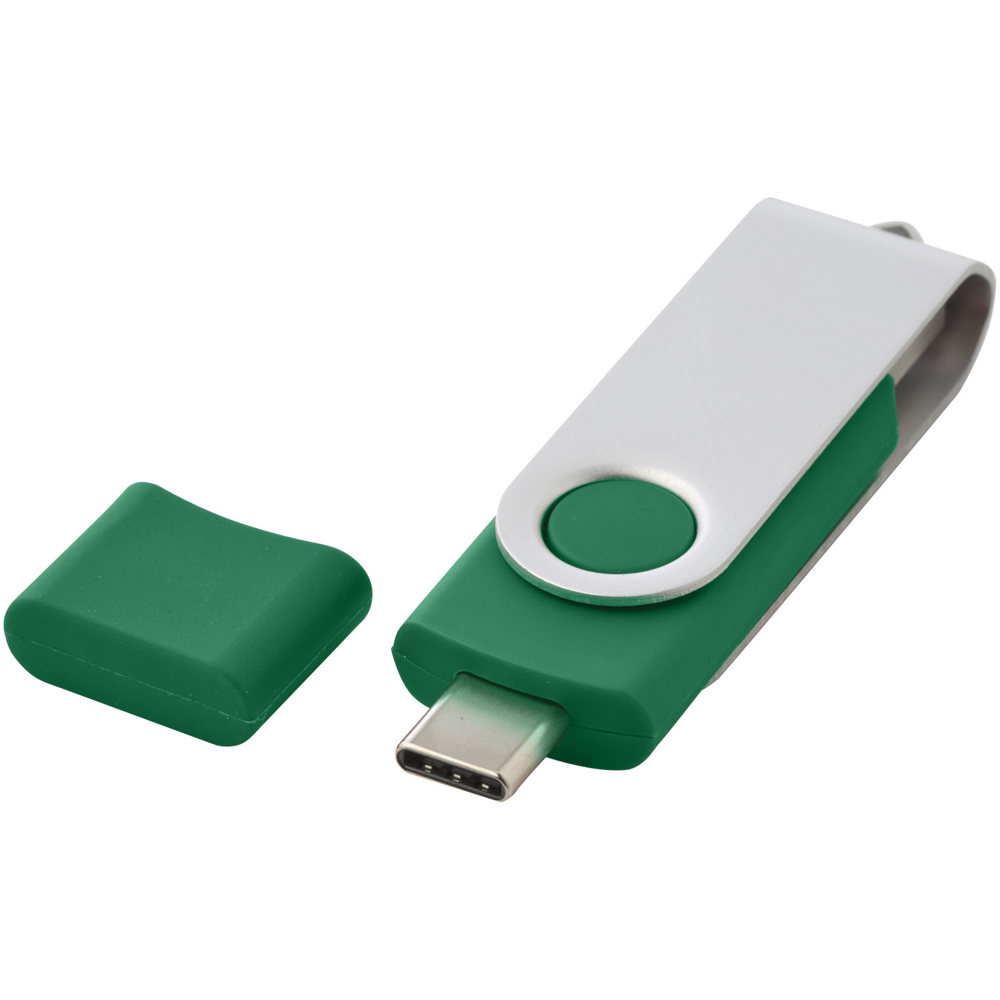 OTG draaiende USB type-C - Groen