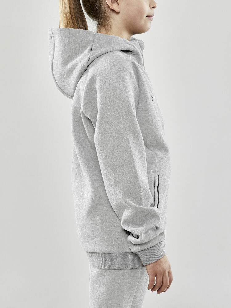 Craft - CORE Soul Full Zip Hood Jr Grey Melange 134/140