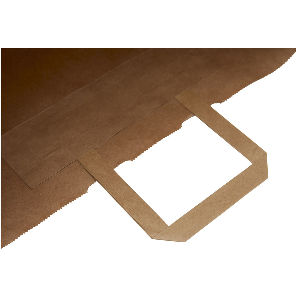 Papieren tas 80-90 g/m2 gemaakt van kraftpapier met platte handgrepen - 34 x 20 x 35 cm