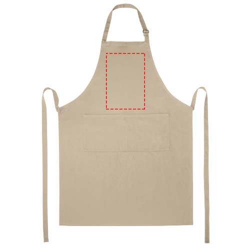 Andrea schort van 240 g/m² met verstelbare nekband