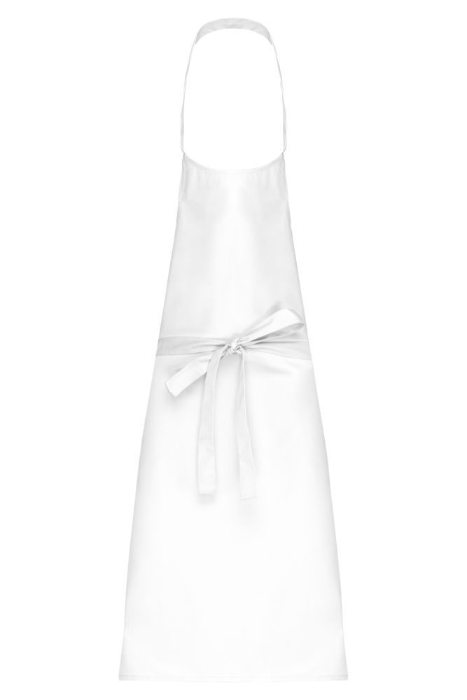 K8000 - Schort van polykatoen zonder zak - White