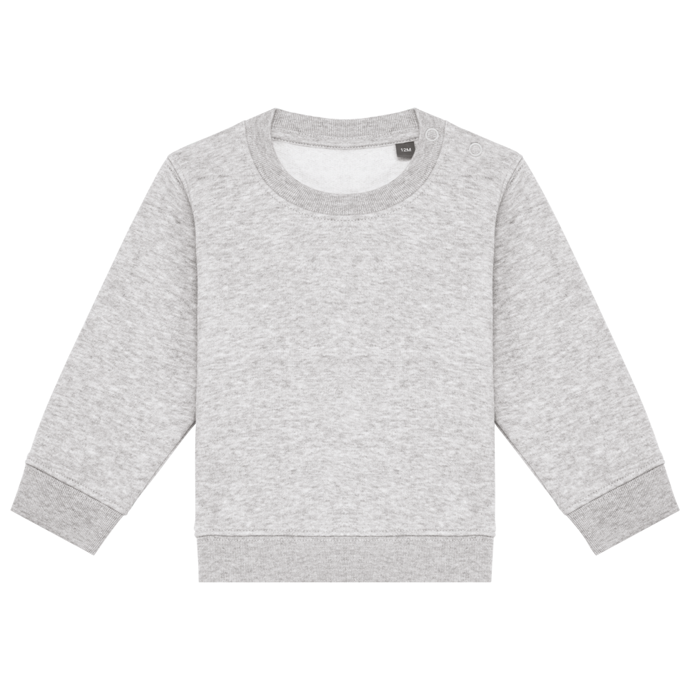 K835 - Ecologische baby sweater - Oxford Grey