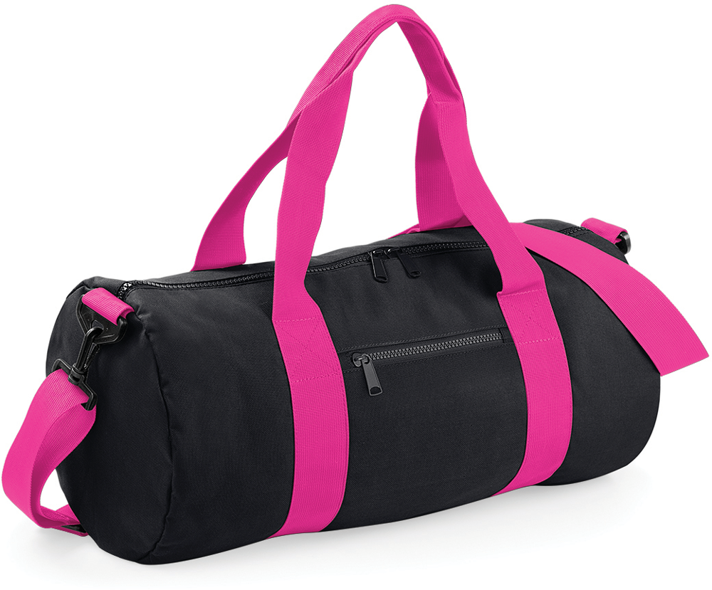 BG140 - Original Barrel Bag - Black / Fuchsia
