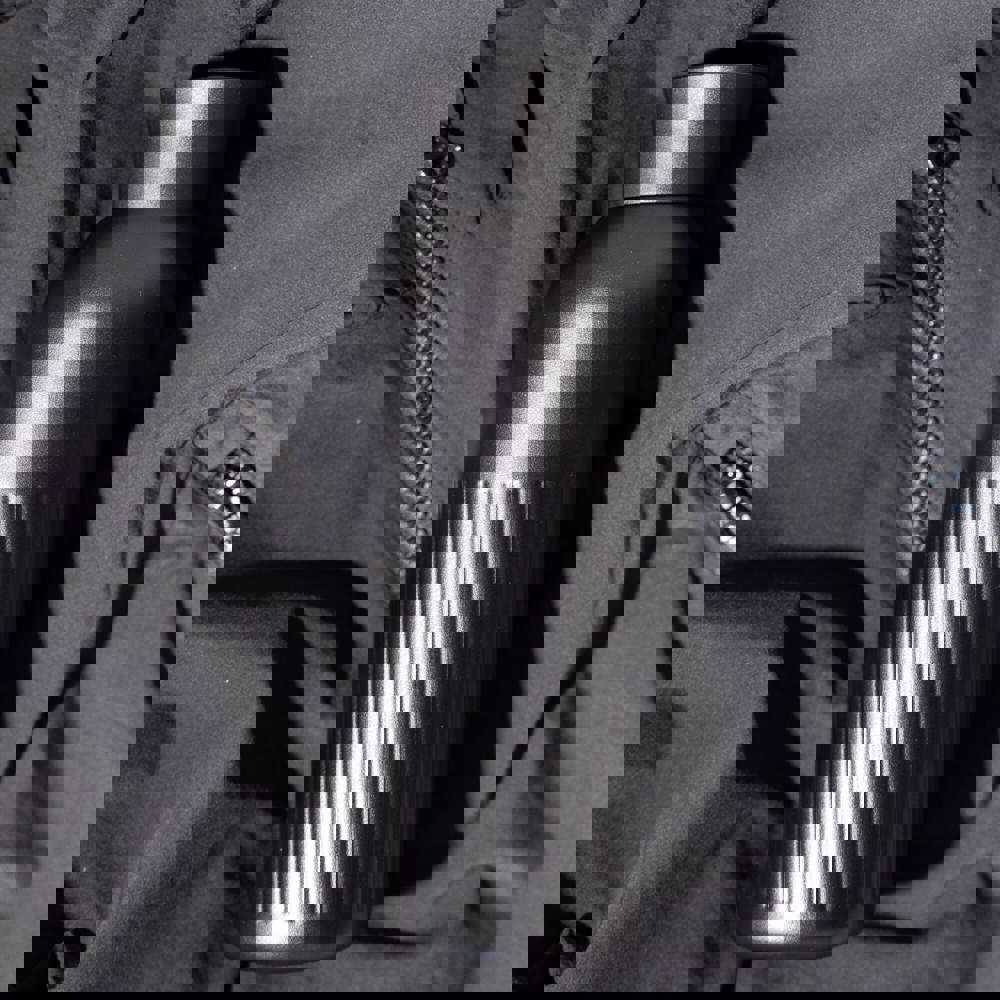 Sagaform Tekla Push stalen fles met druk dop gerecycled) 500 ml