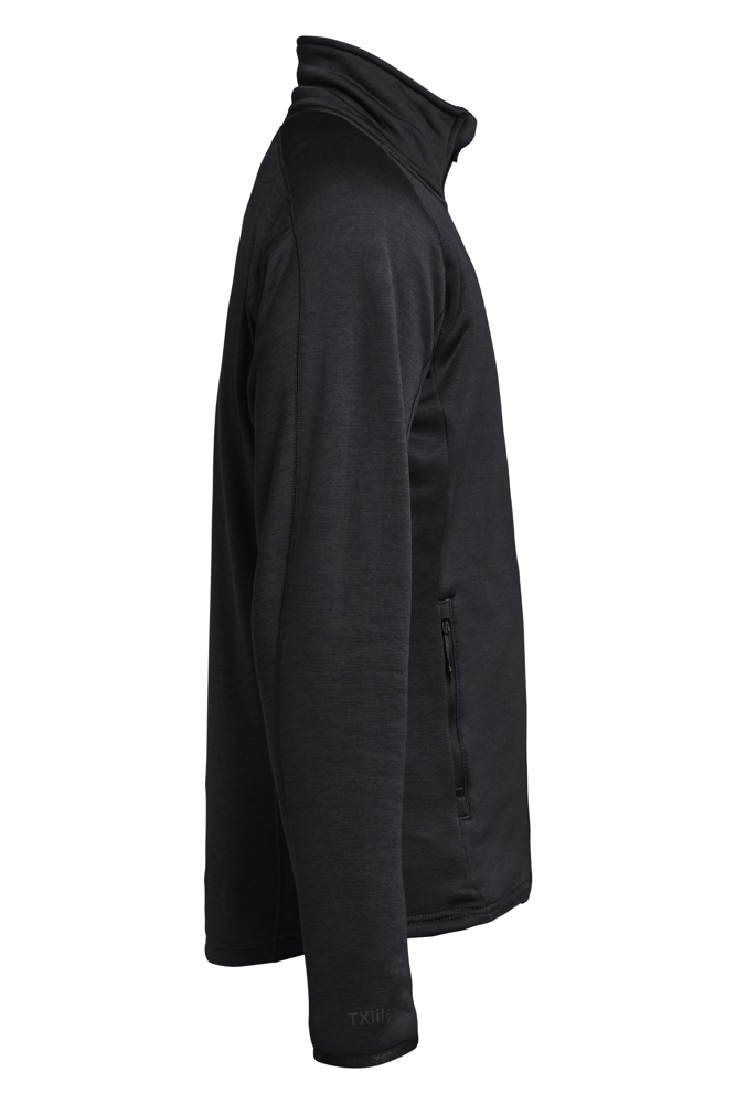TXlite Midlayer Zip Heren - Zwart