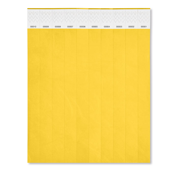  TYVEK - Èèn vel met 10 event armbandjes