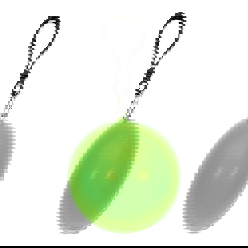 Bal met regenponcho - lichtgroen