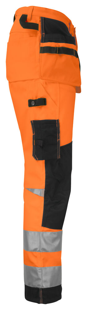 Jobman - 2222 Hi-Vis Trousers Star HP Oranje/Zwart 154