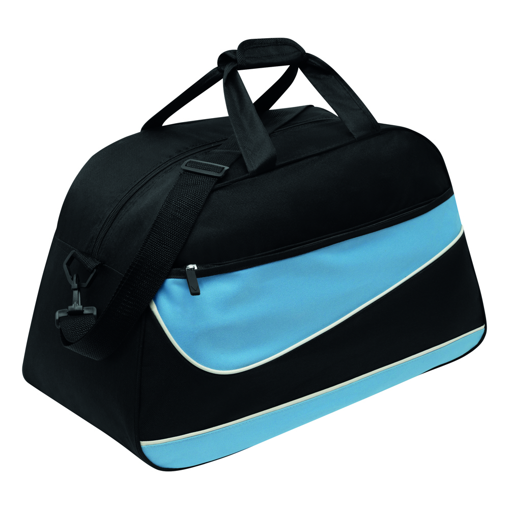 PEP - 600D Polyester sporttas - Blauw, Zwart