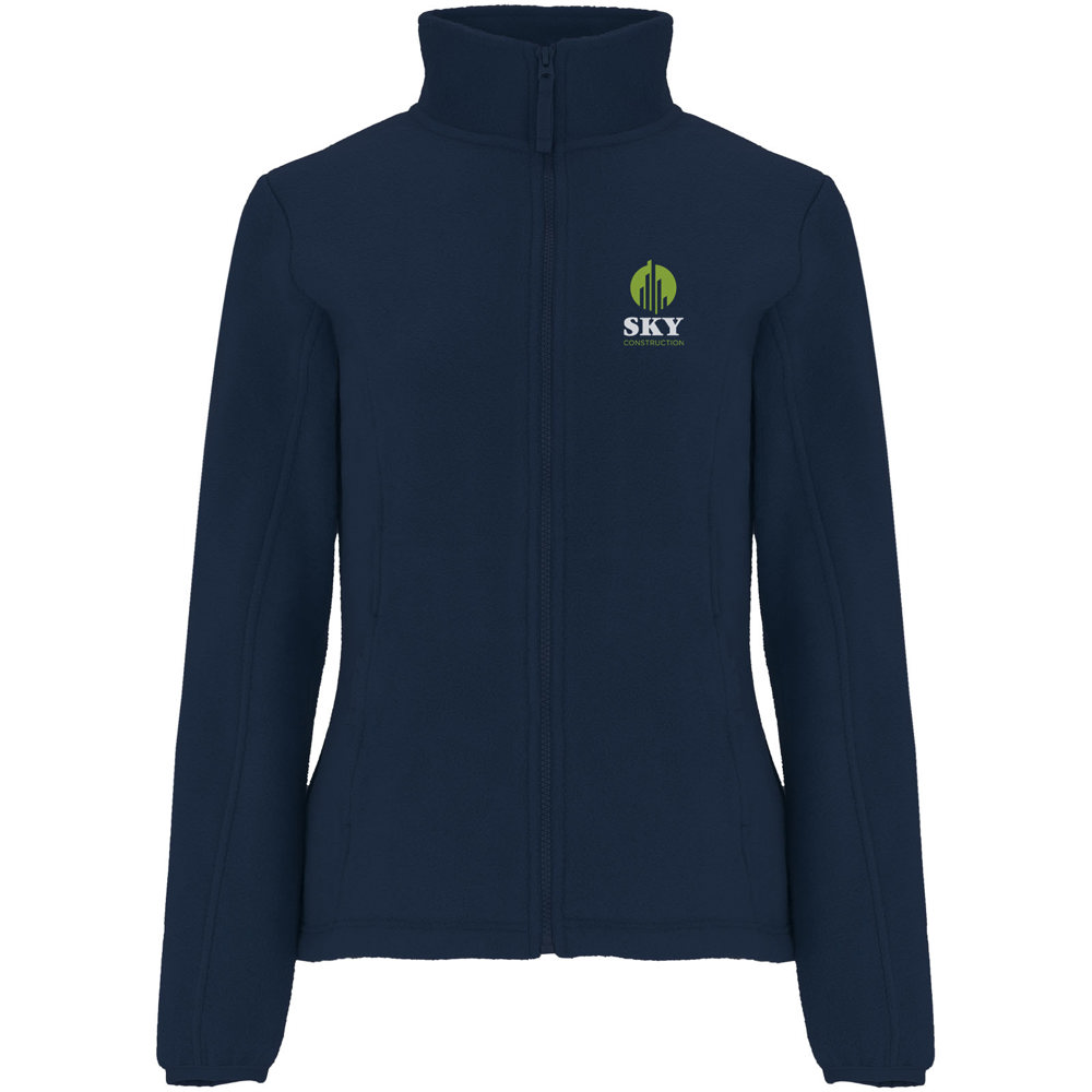 Artic fleece damesjack met volledige rits