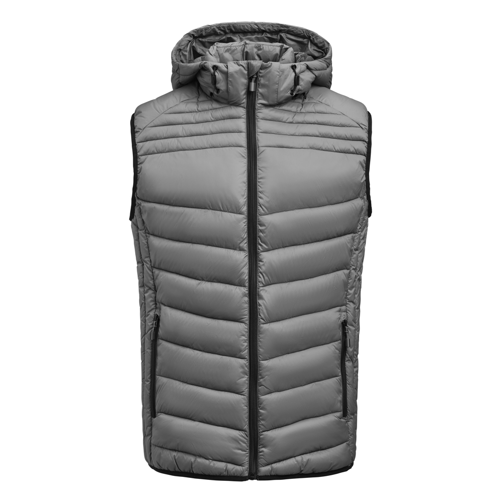 Base  Bodywarmer Heren - Staalgrijs