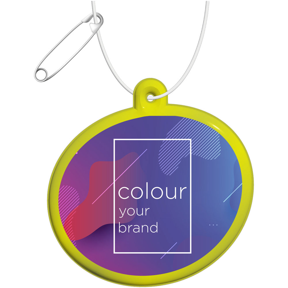 RFX™ H-09 ovale reflecterende pvc hanger