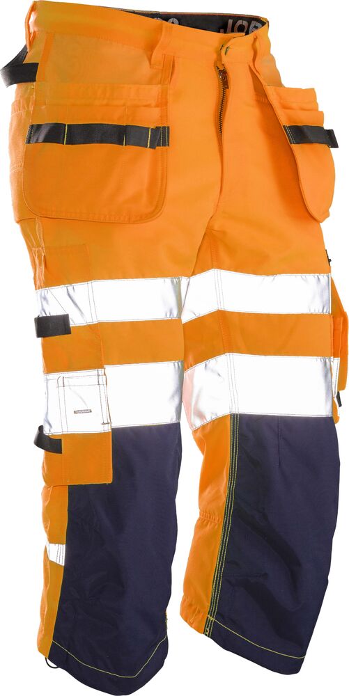 Jobman - 2217 Hi-Vis Long Shorts - Oranje/Navy