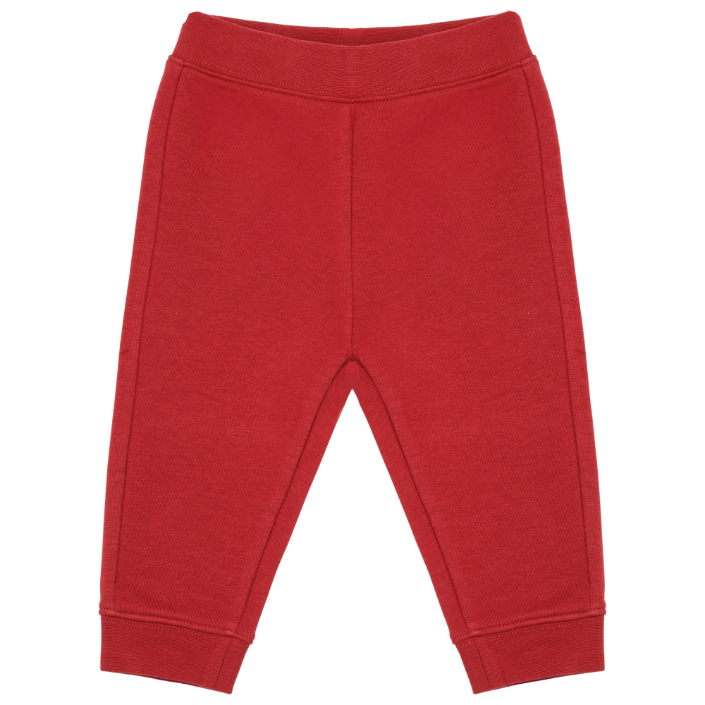 K836 - Ecologische fleece babybroek - Terracotta Red
