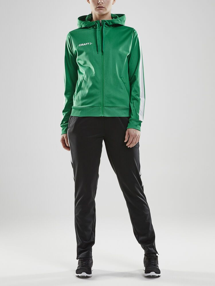 Craft - Pro Control Hood Jacket W Team Green/White XL