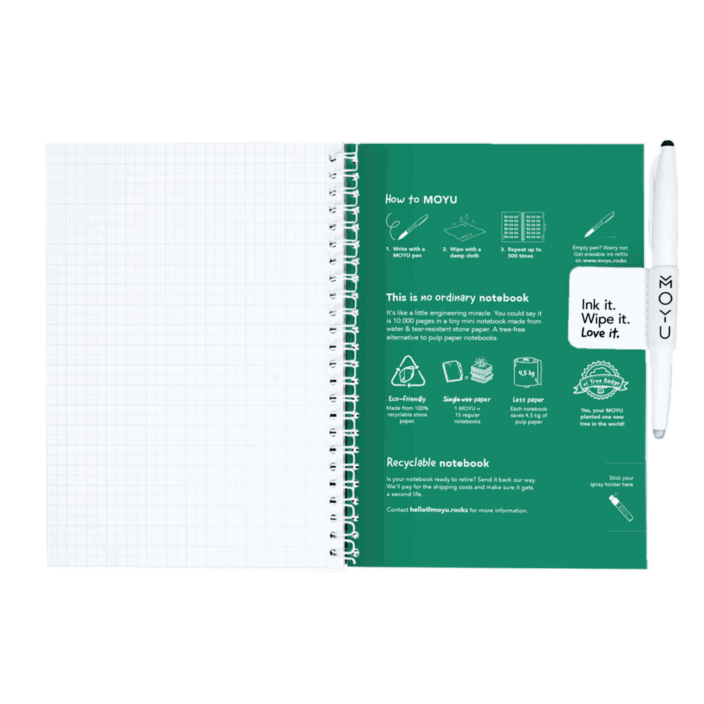 A5 notitieboek herschrijfbaar Hardcover