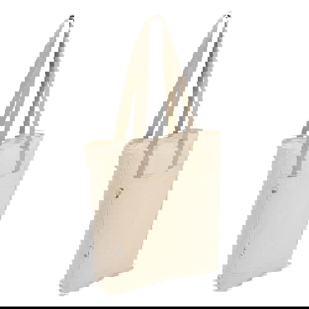 InSideOut Reuuz Canvas Draagtas 33 x 42 x 10 cm - Ecru / Beige