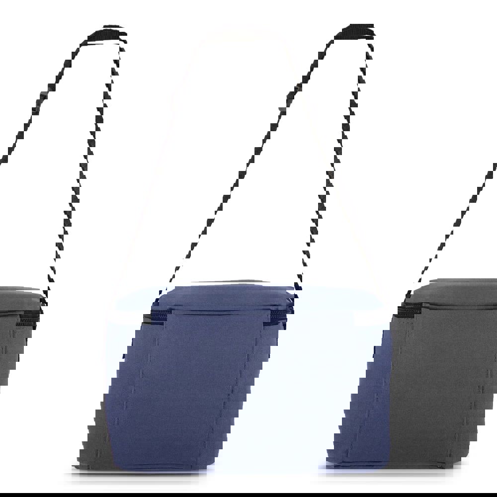 600D gerecycled PET koeltas voor 6 blikjes 25 x 14.5 x 15.5 cm 5 L