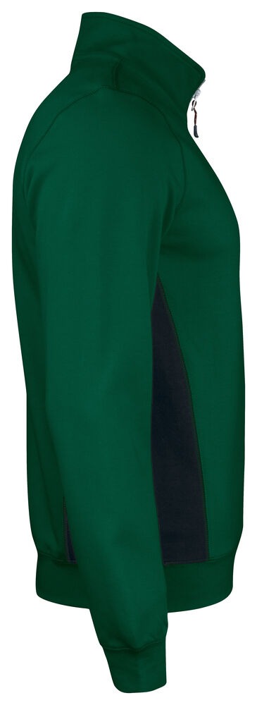 Jobman - 5401 Halfzip Sweatshirt Bosgroen/Zwart 3XL