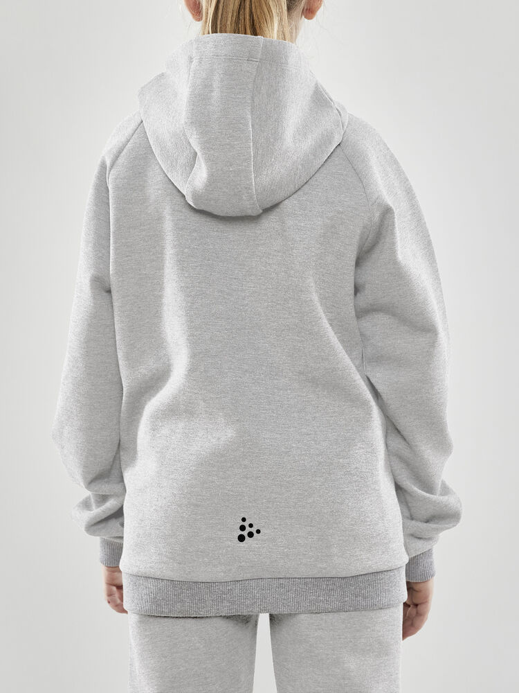 Craft - CORE Soul Full Zip Hood Jr Grey Melange 134/140