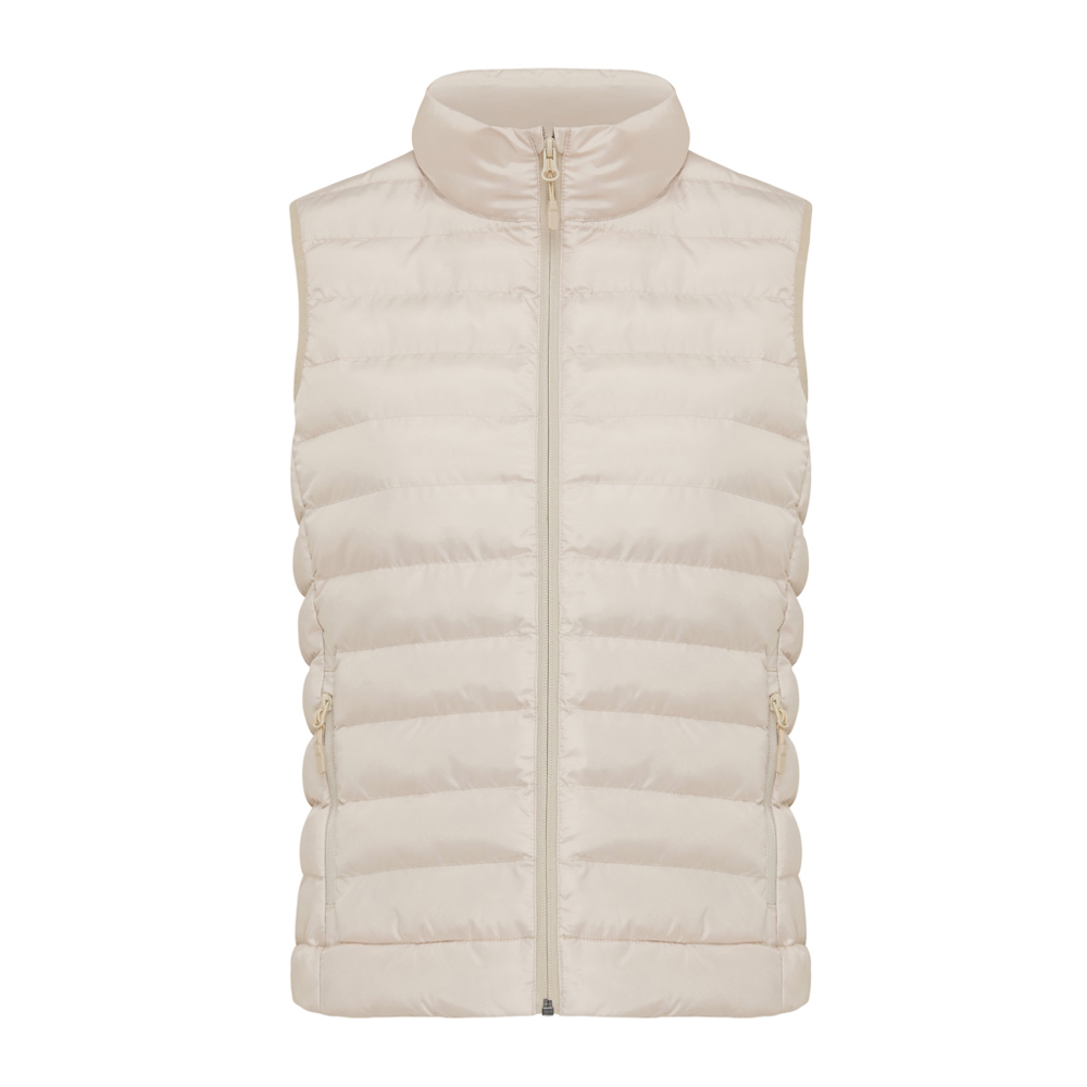 IQONIQ Meru dames gerecycled polyester bodywarmer - beige (± PMS 13-0907 TCX)