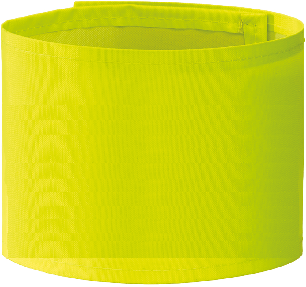 YHVW066 - Brede te bedrukken armband - Hi Vis Yellow