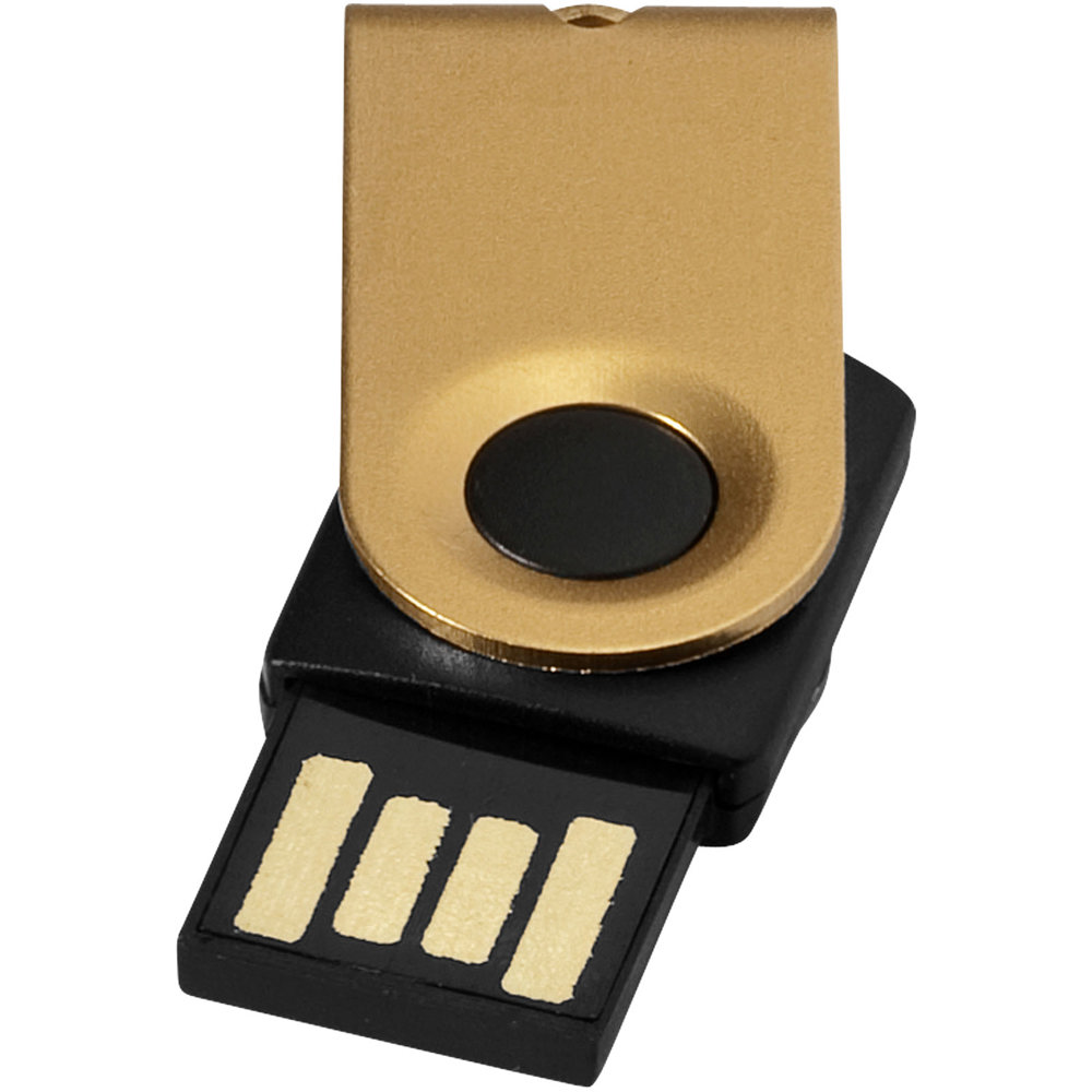 Mini USB stick - Goud, Zwart