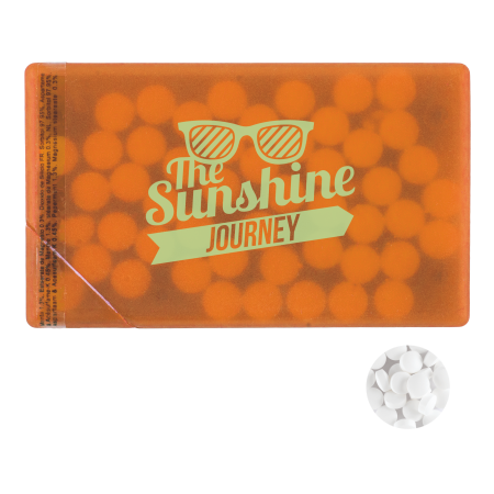 Creditcard mintdispenser - oranje