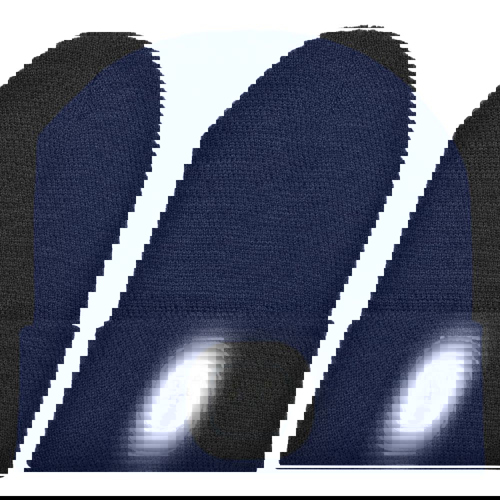 Gebreide muts met ledlamp