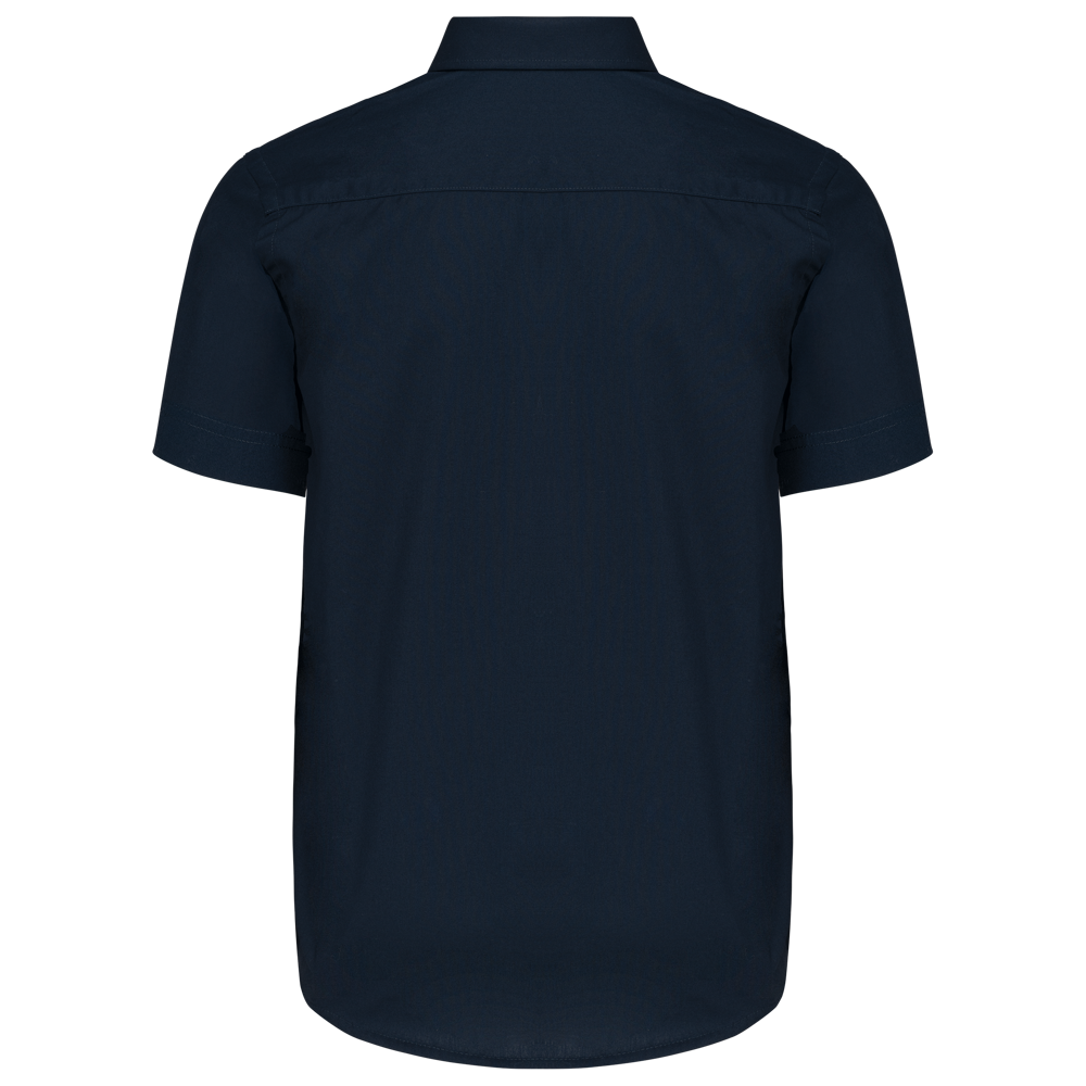 K520C - Kinder poplin overhemd korte mouwen