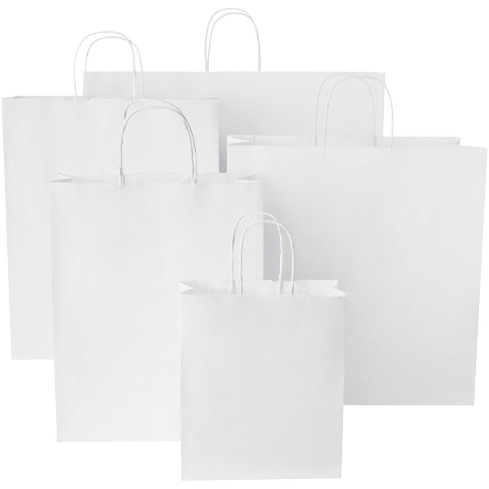 Papieren tas 80-90 g/m2 gemaakt van kraftpapier met gedraaide handvaten - 32 x 12 x 40 cm