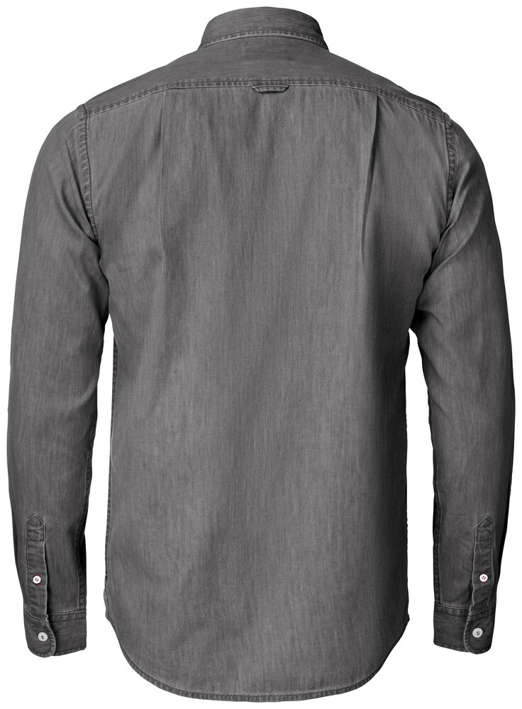 Cutter & Buck - Ellensburg Denim Shirt Heren Demin Grijs S